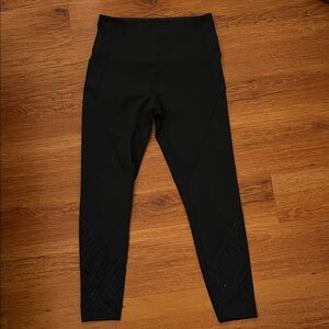 Marika Black Leggings with Diamond Cut-Outs